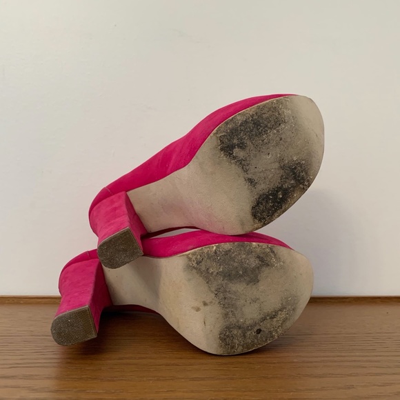 Luichiny Hot PINK HIGH HEEL Platform Shoe Sz 8 - Picture 9 of 9